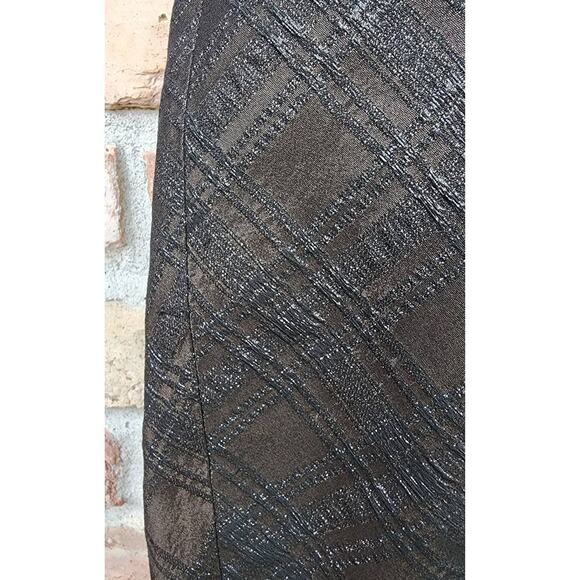 Vintage Louis Feraud Sleeveless Bronze Metallic Textured Mini Dress 8 - Picture 6 of 6